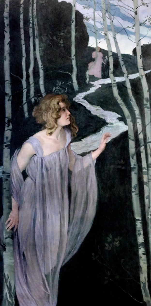 Elf i Brook, 1888-1889. af Josef Maria Auchentaller