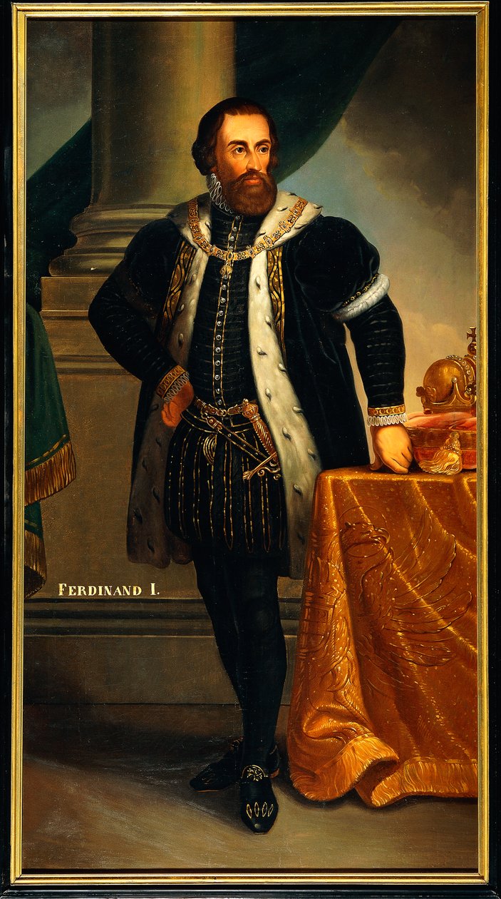 Portræt af Ferdinand I af Habsburg (Alcala de Henares af Josef and Mayrhofer Friedrich Kiss