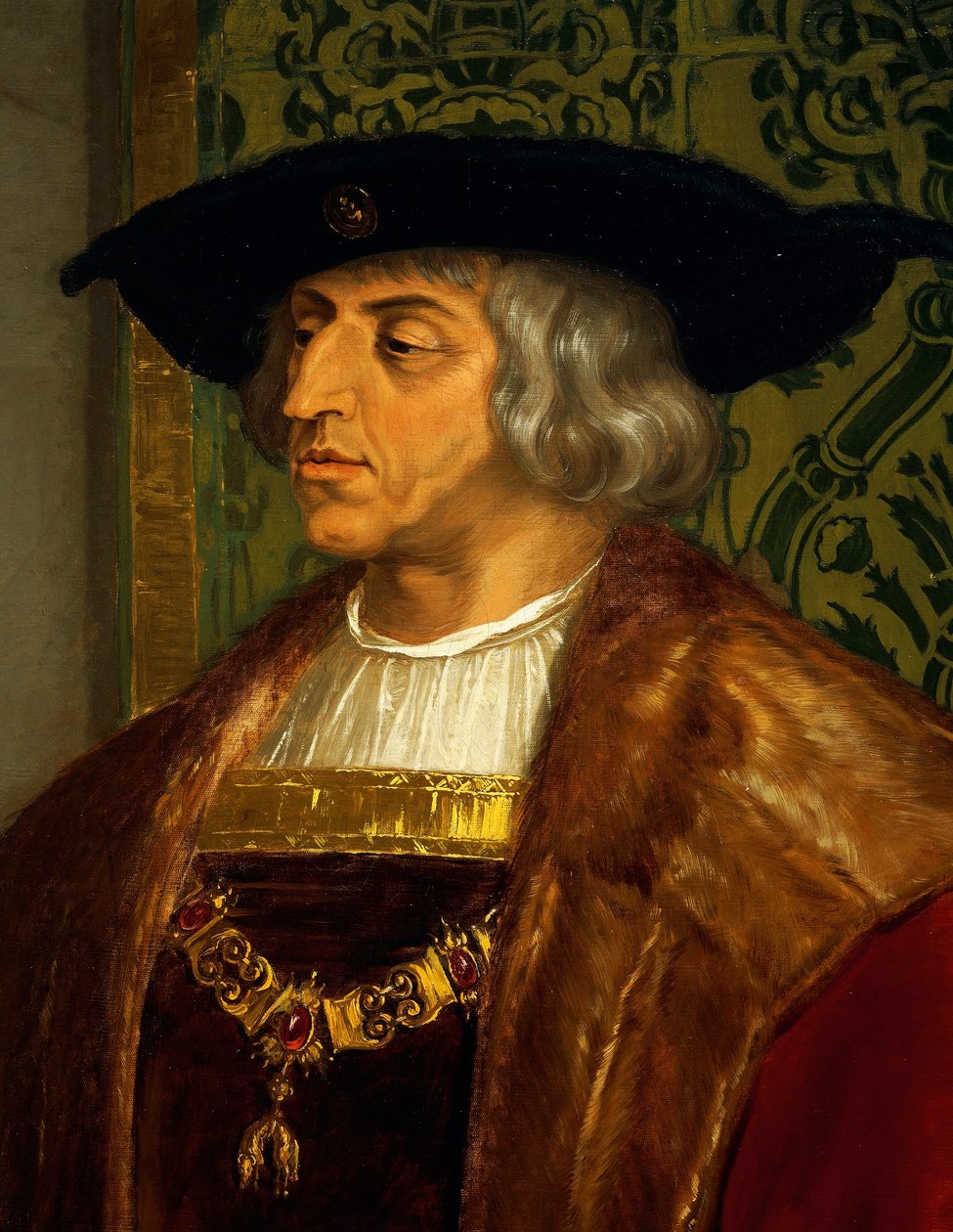 Portræt af Maximilian I af Østrig (Wiener Neustadt af Josef and Mayrhofer Friedrich Kiss