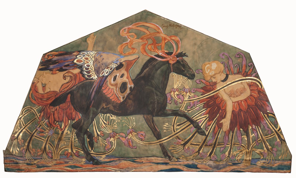 Pegasus og muserne af Josef Mehoffer