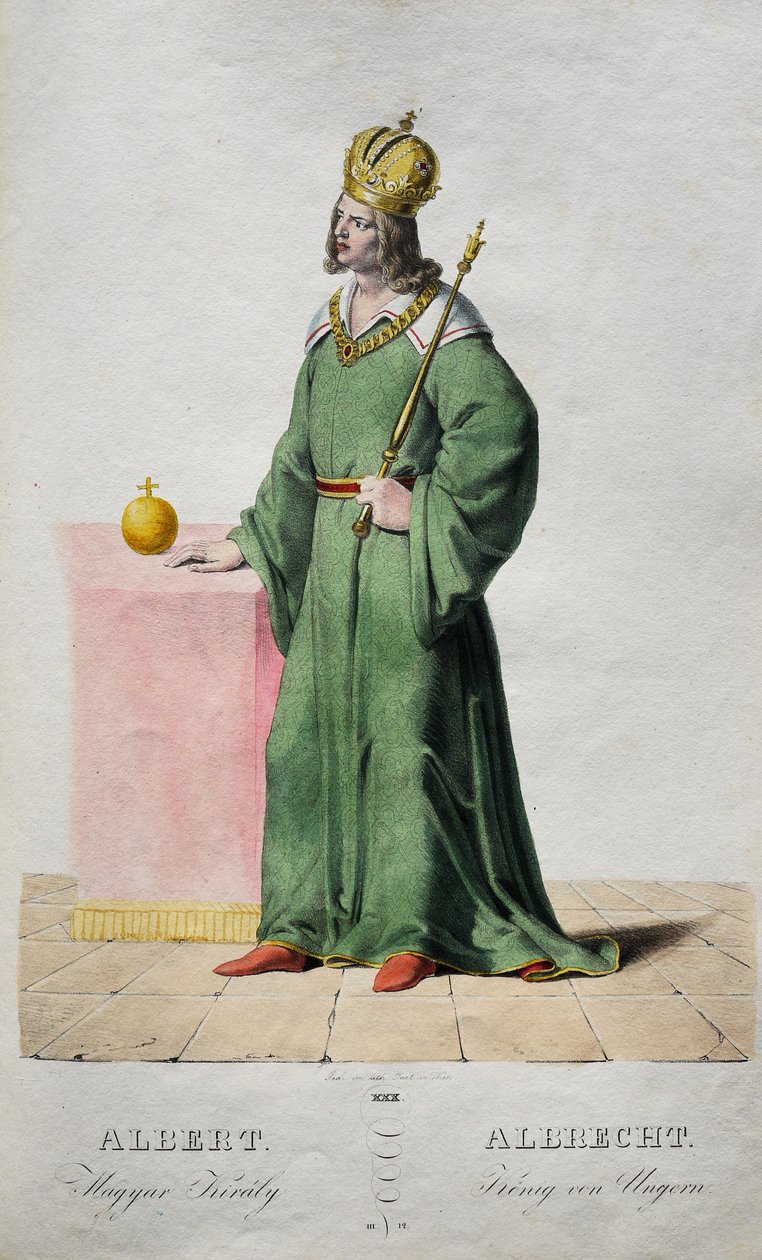 Albert den Storsindede 1397-1439, Konge af Ungarn og Kroatien, 1828 af Josef Nikolaus Kriehuber