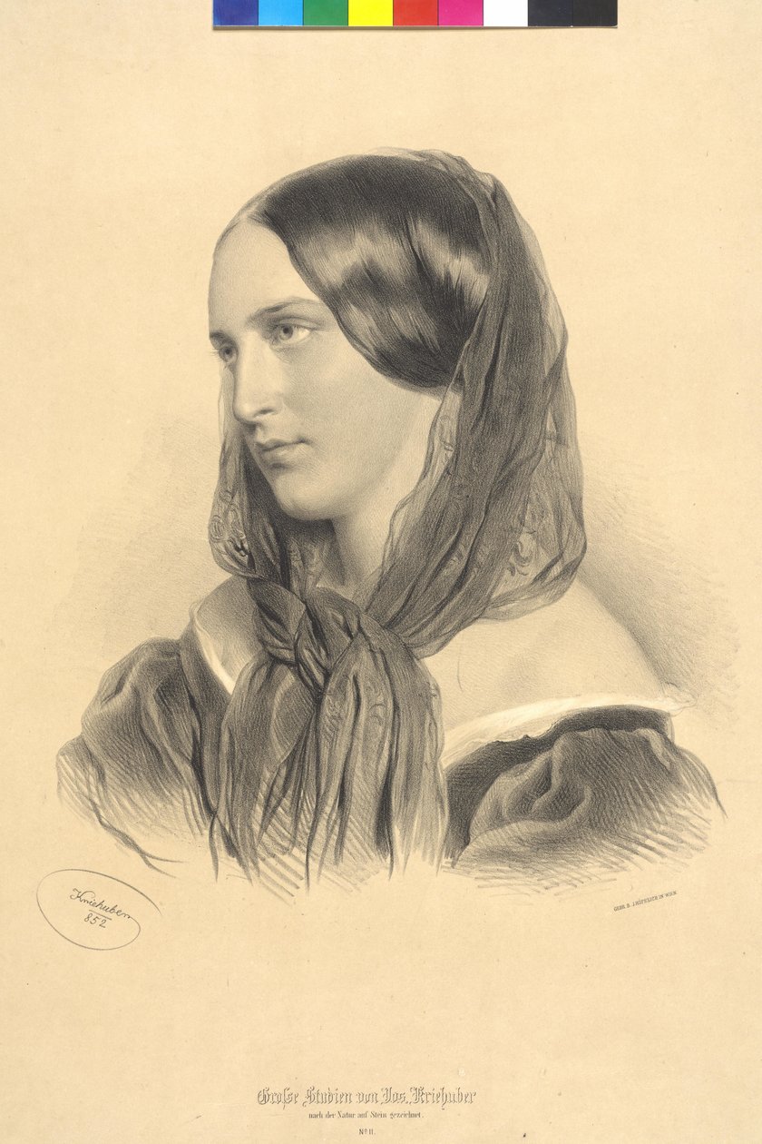 Emilie Kriehuber af Josef Nikolaus Kriehuber