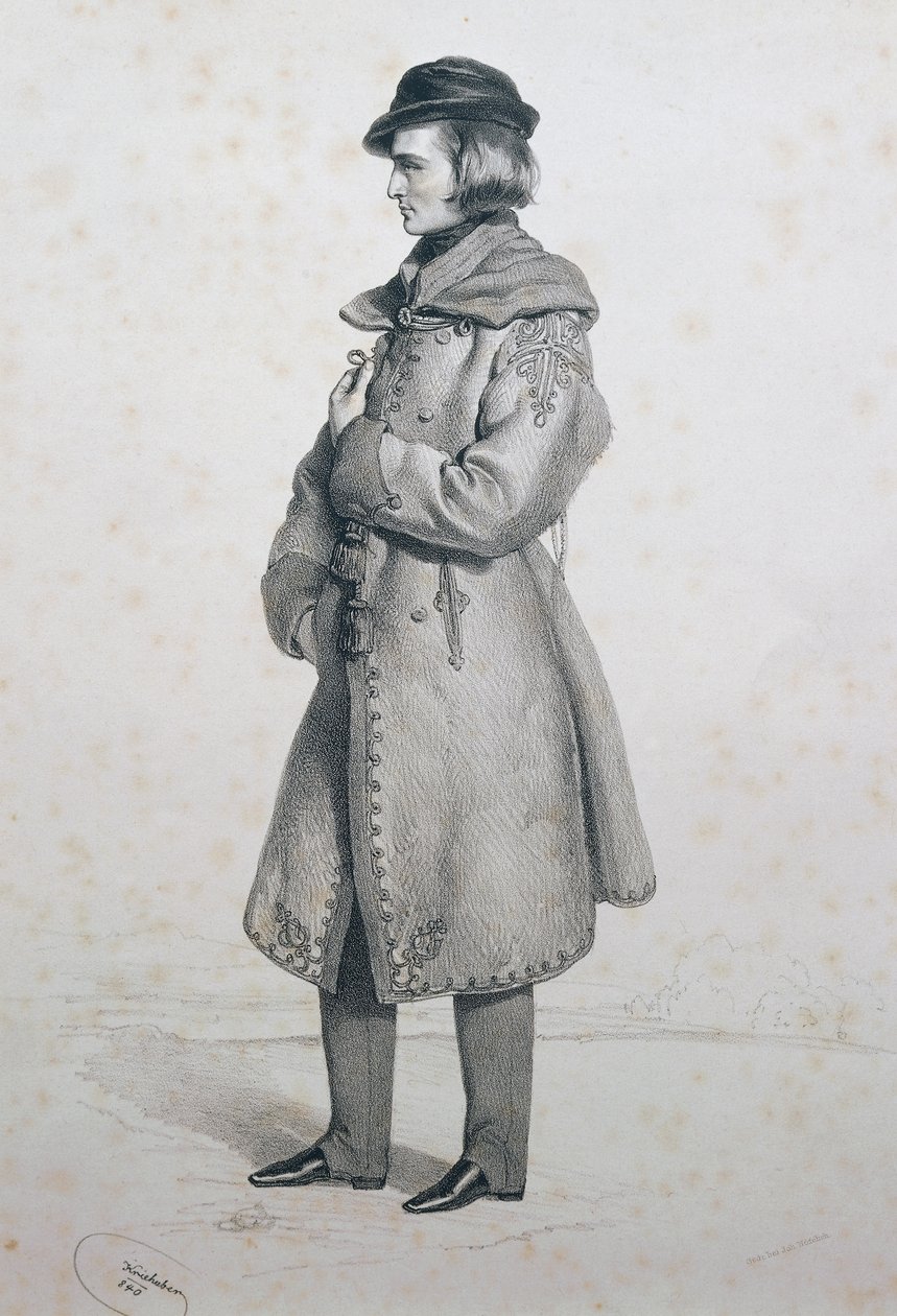Portræt af Franz Liszt (Raiding af Josef Nikolaus Kriehuber