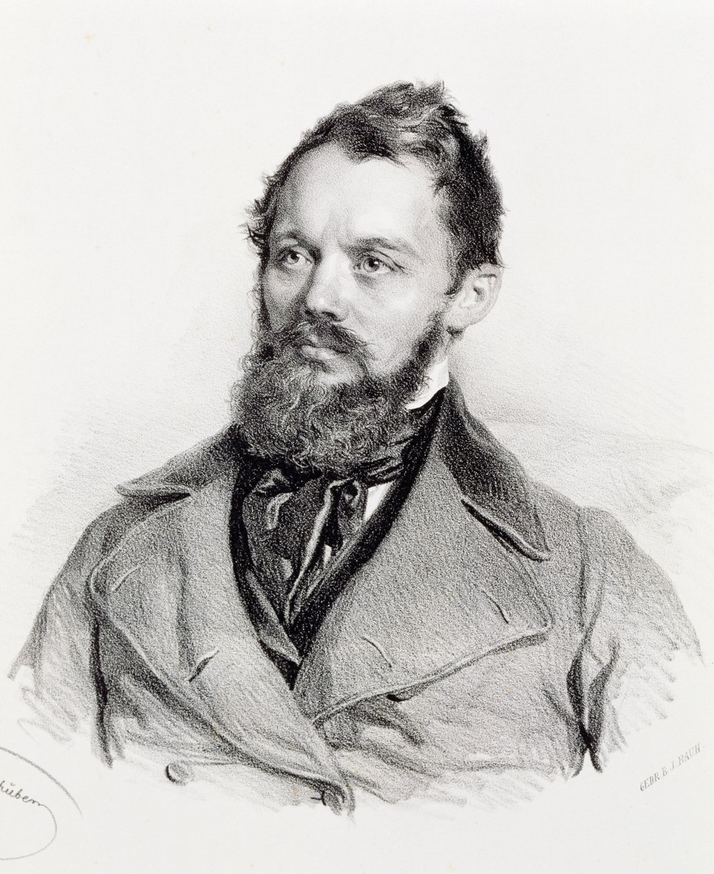 Portræt af Heinrich Laube (Sprottau af Josef Nikolaus Kriehuber
