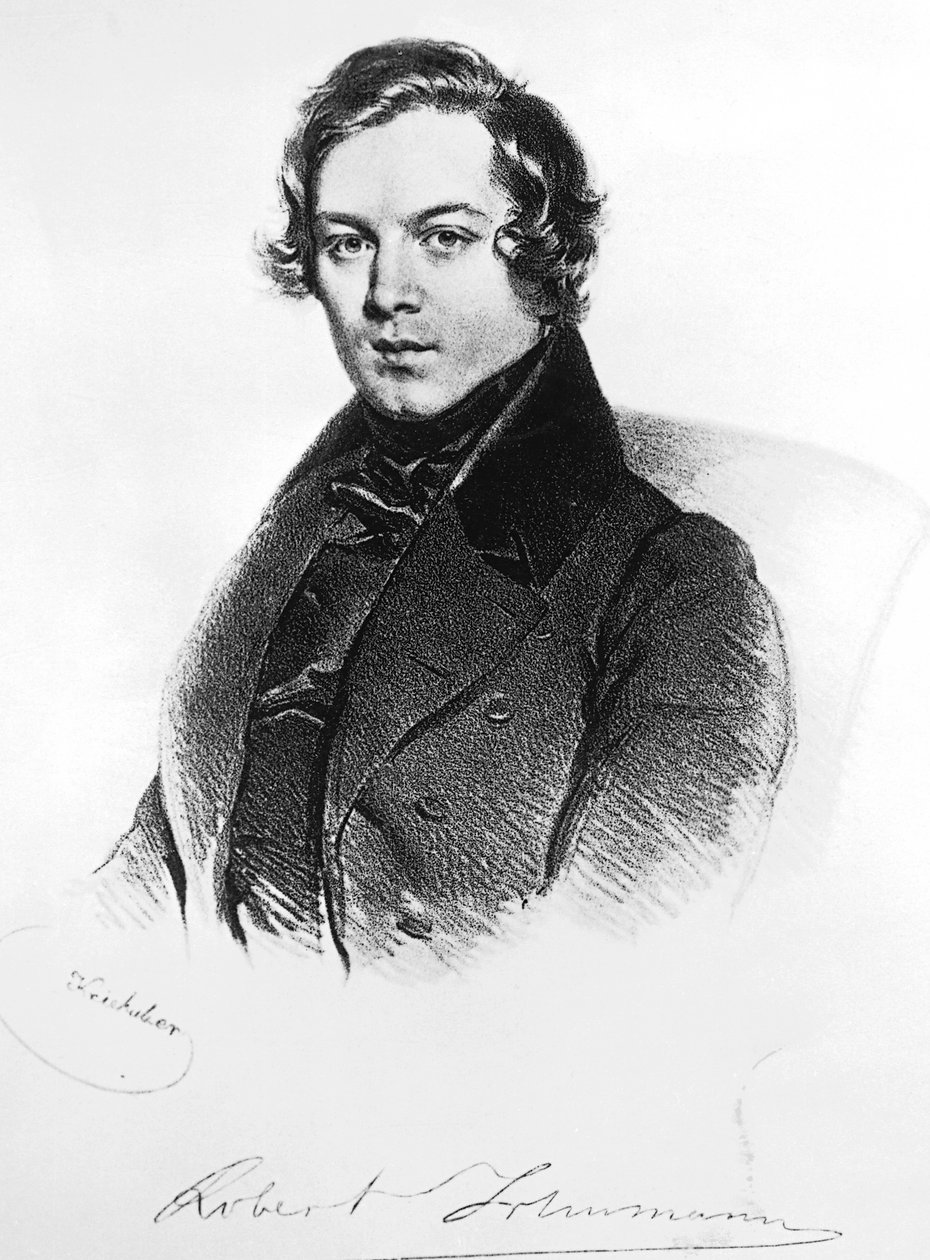 Portræt af Robert Alexander Schumann (Zwickau af Josef Nikolaus Kriehuber