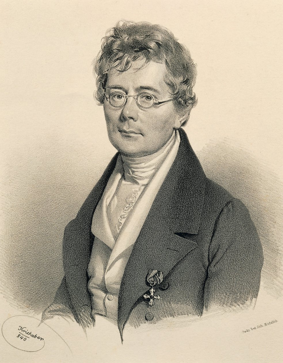 Portræt af Simon Sechter (Frymburk af Josef Nikolaus Kriehuber