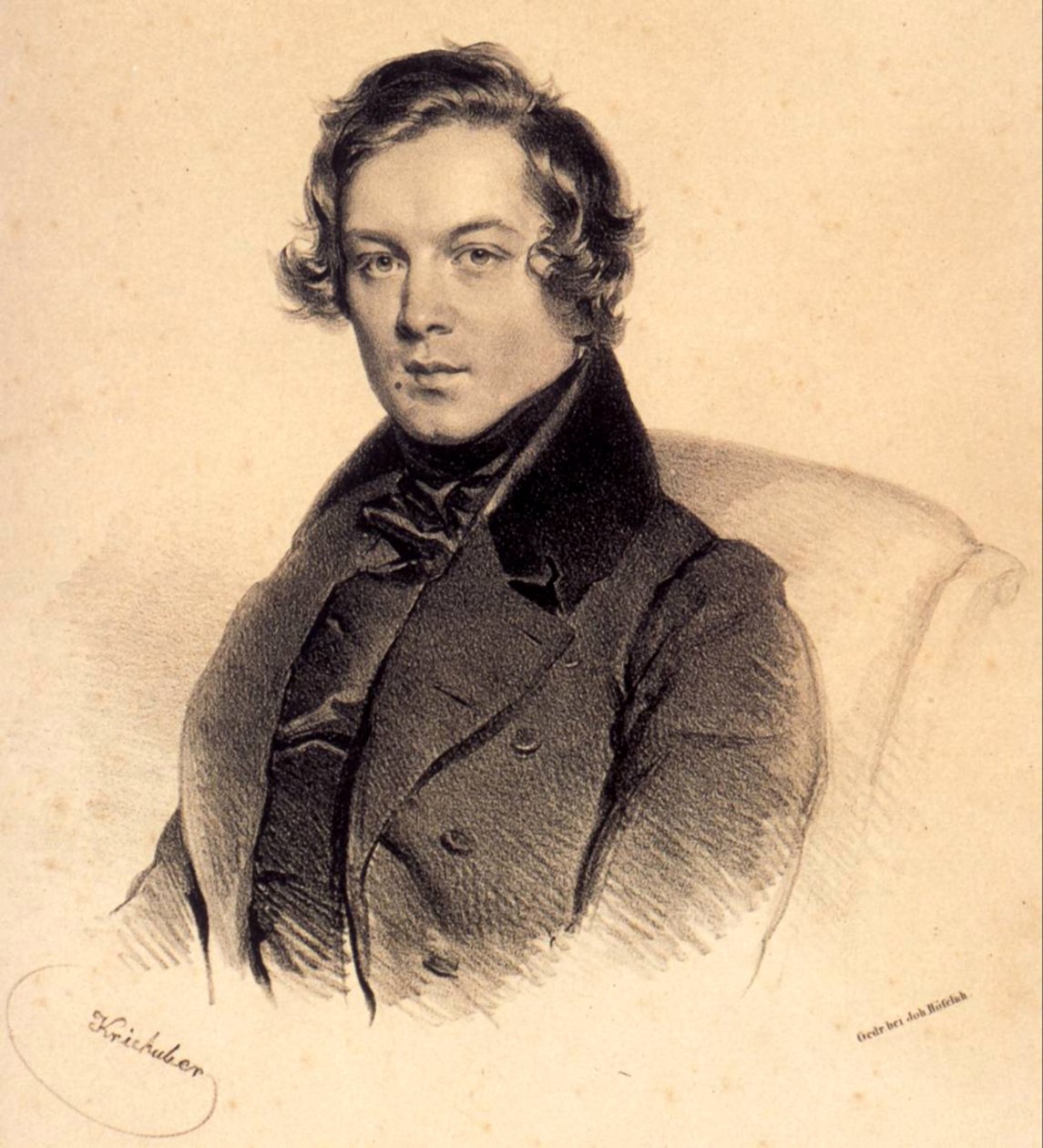 Robert Schumann 1810-1856, 1839 af Josef Nikolaus Kriehuber