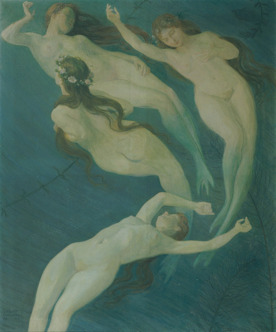 Havfruer, 1920. af Josef Wawra