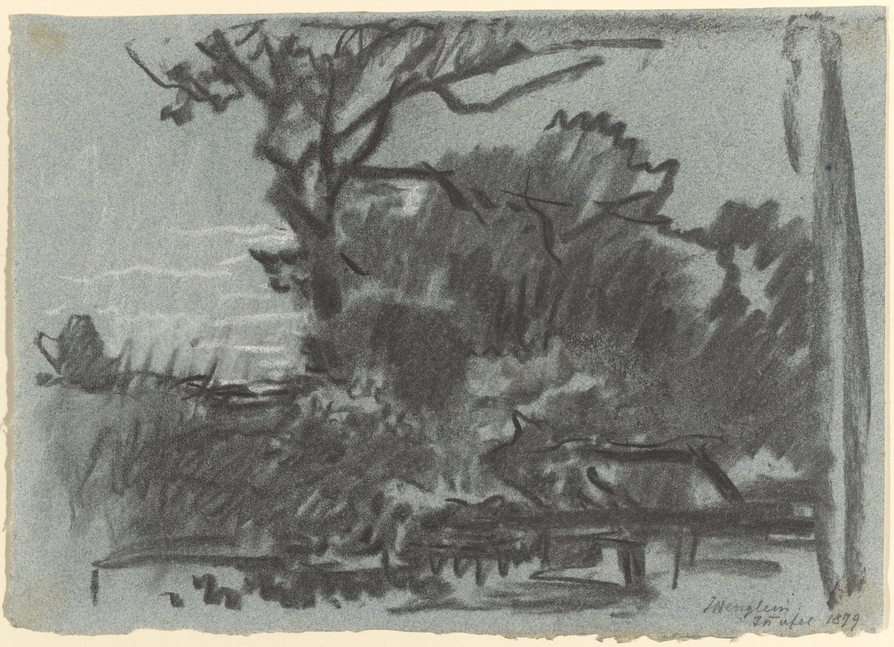 Skovscene af Josef Wenglein