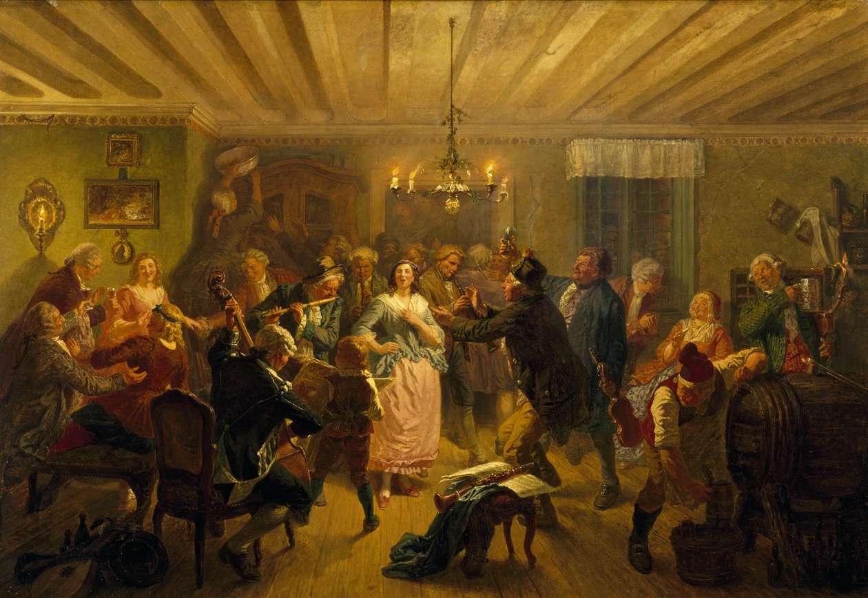 Koncerten på Tre Byttor, 1860 af Josef Wilhelm Wallander