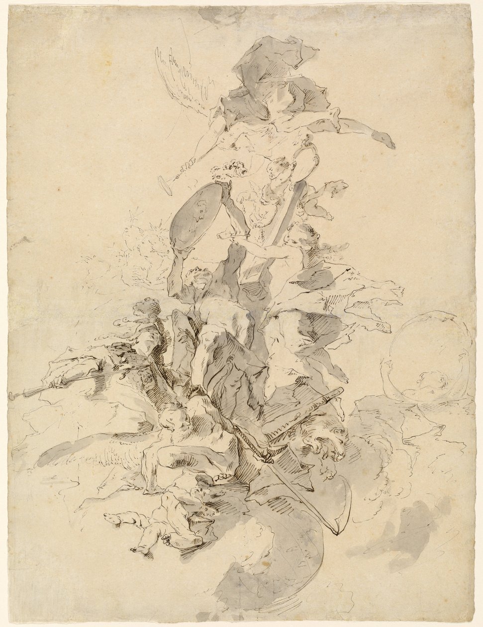 Forherligelsen af en prælat af Josef Winterhalder the Younger