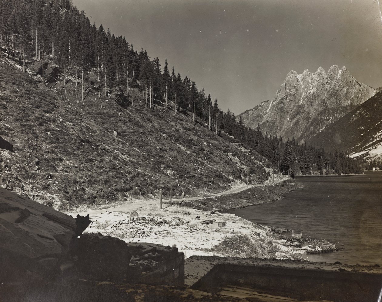 Album "Min verdenskrig - minder om den sydvestlige front i Kärnten, Italien, Trentino-Alto Adige) 31/03/1915-12/11/ 1918 - Josef Zohles Vienna ": bjerglandskab (s/h pho af Josef Zohles