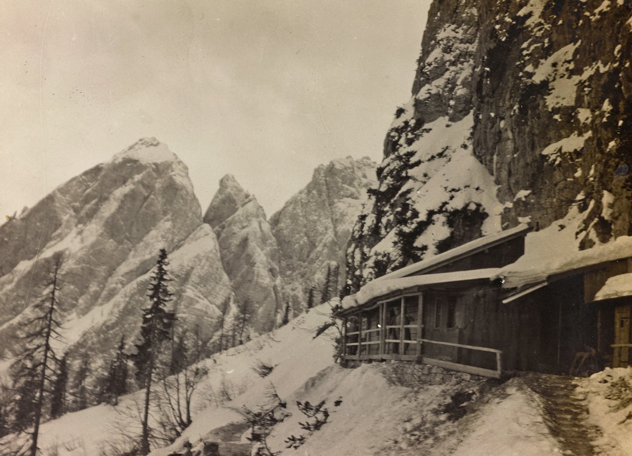 Album "Min verdenskrig - minder om den sydvestlige front i Kärnten, Italien, Trentino-Alto Adige) 31/03/1915-12/11/ 1918 - Josef Zohles Vienna ": militærkaserne i Al af Josef Zohles