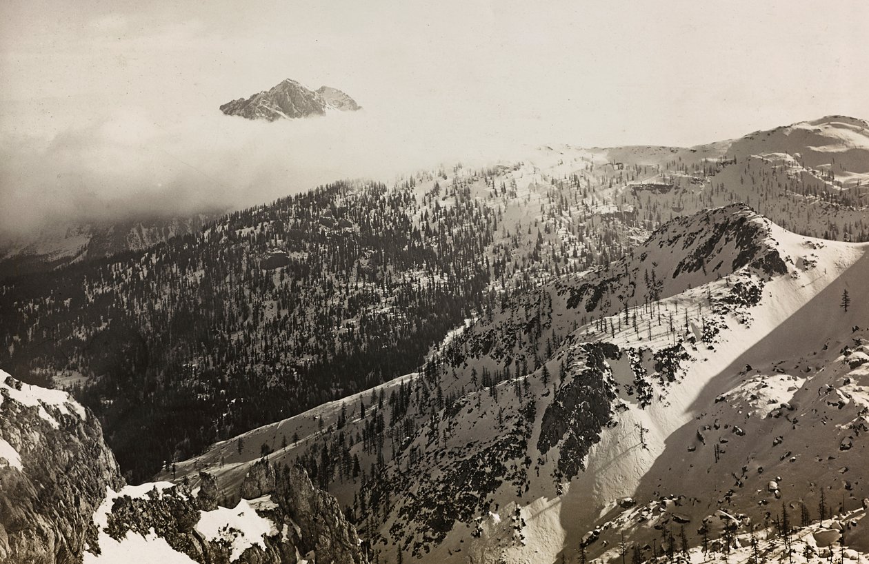 Album "Min verdenskrig - minder om den sydvestlige front i Kärnten, Italien, Trentino-Alto Adige) 31/03/1915-12/11/ 1918 - Josef Zohles Vienna ": udsigt over Alperne (s/h foto) af Josef Zohles