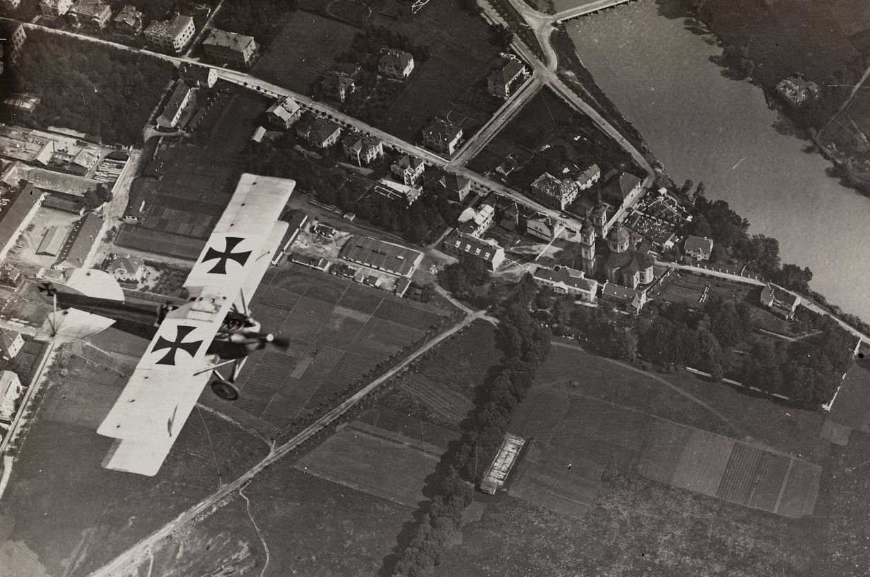 Album "Min verdenskrig - minder om den sydvestlige front i Kärnten, Italien, Trentino-Alto Adige) 31/03/1915-12/11/ 1918 - Josef Zohles Vienna ": flyinspektion (s/h ph af Josef Zohles