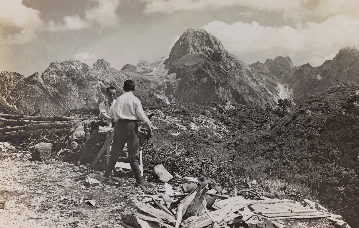 Album Meine weltkriegs - Erinnerungen the South-West Front (Kärnten, Italien, Sydtyrol) (Min verdenskrig - minder om den sydvestlige front i Kärnten, Italien, Trentino Alto Adige) 31 III 1915 af Josef Zohles