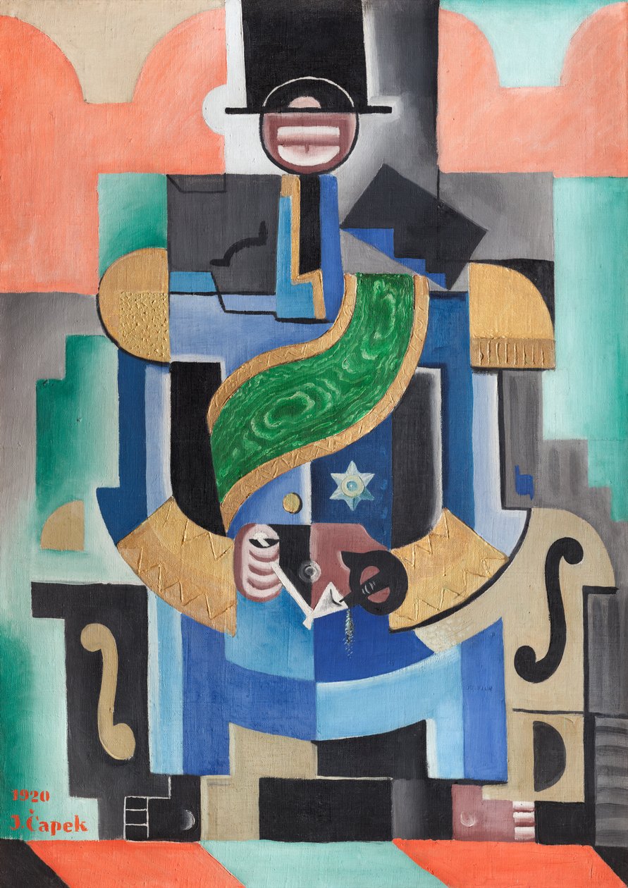 Afrikansk konge, 1920 af Josef Čapek