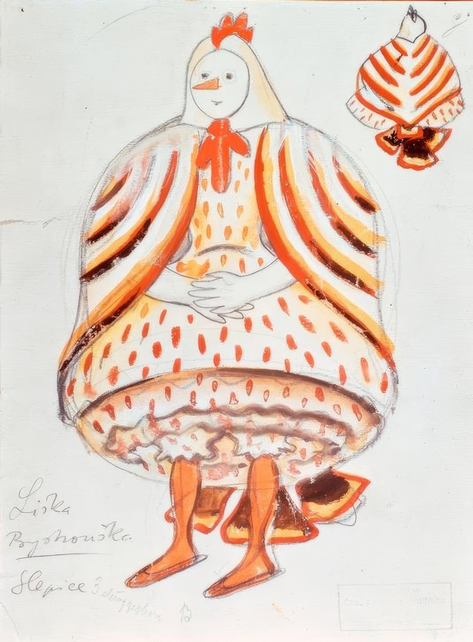 Janacek, smart lille ræv/figur af Josef Čapek