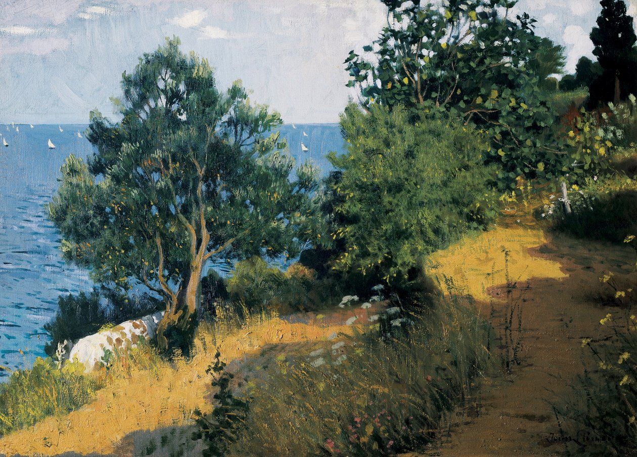 Vilassar kyst Maleri af Joan LLIMONA i BRUGUERA (1860-1926) Olie på lærred. Barcelona, ​​​​Montserrat Museum. af Josep Llimona Bruguera