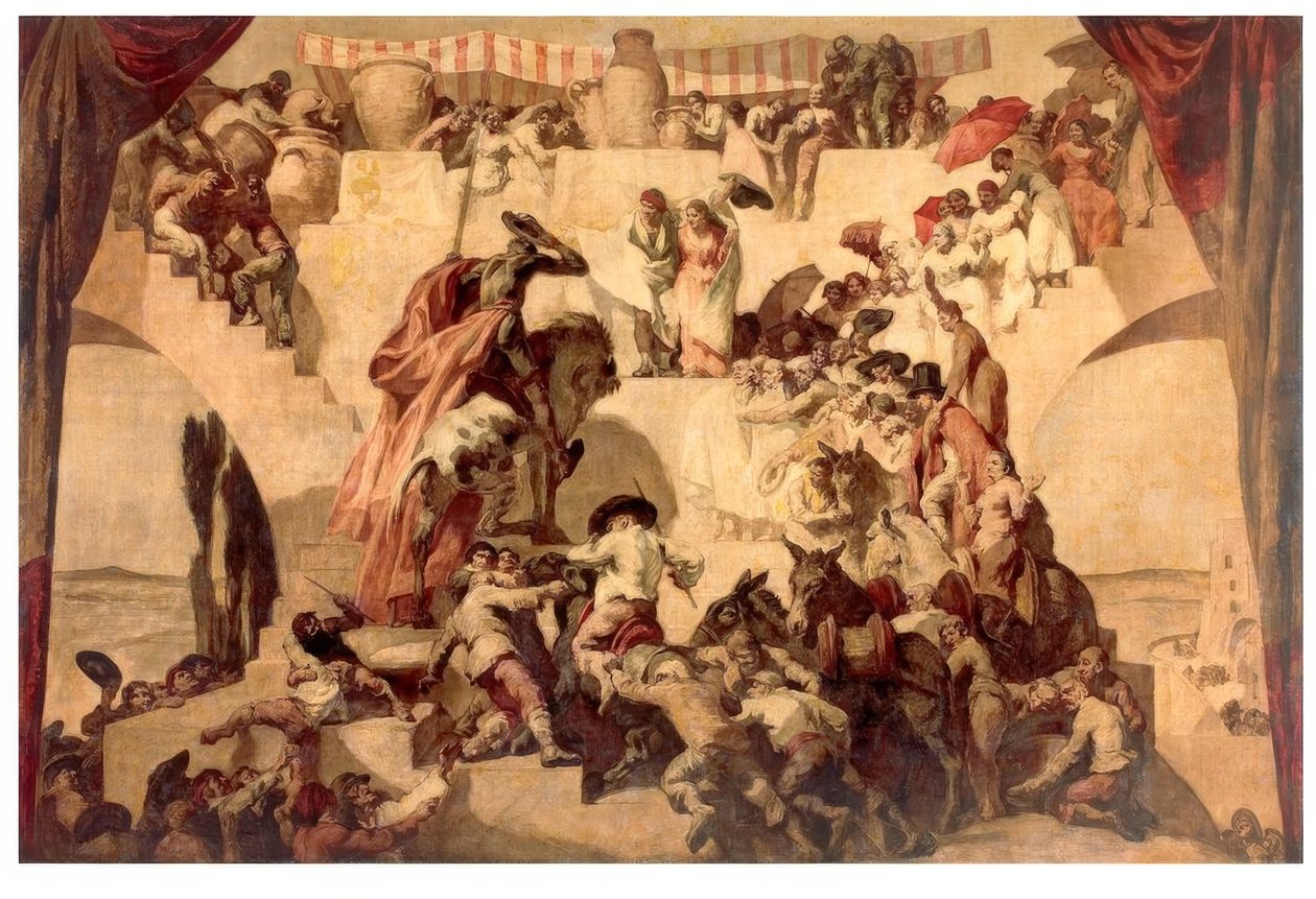 Cervantes, Don Quijote, Die Hochzeit des Camacho / J.M.Sert af Josep Maria Sert