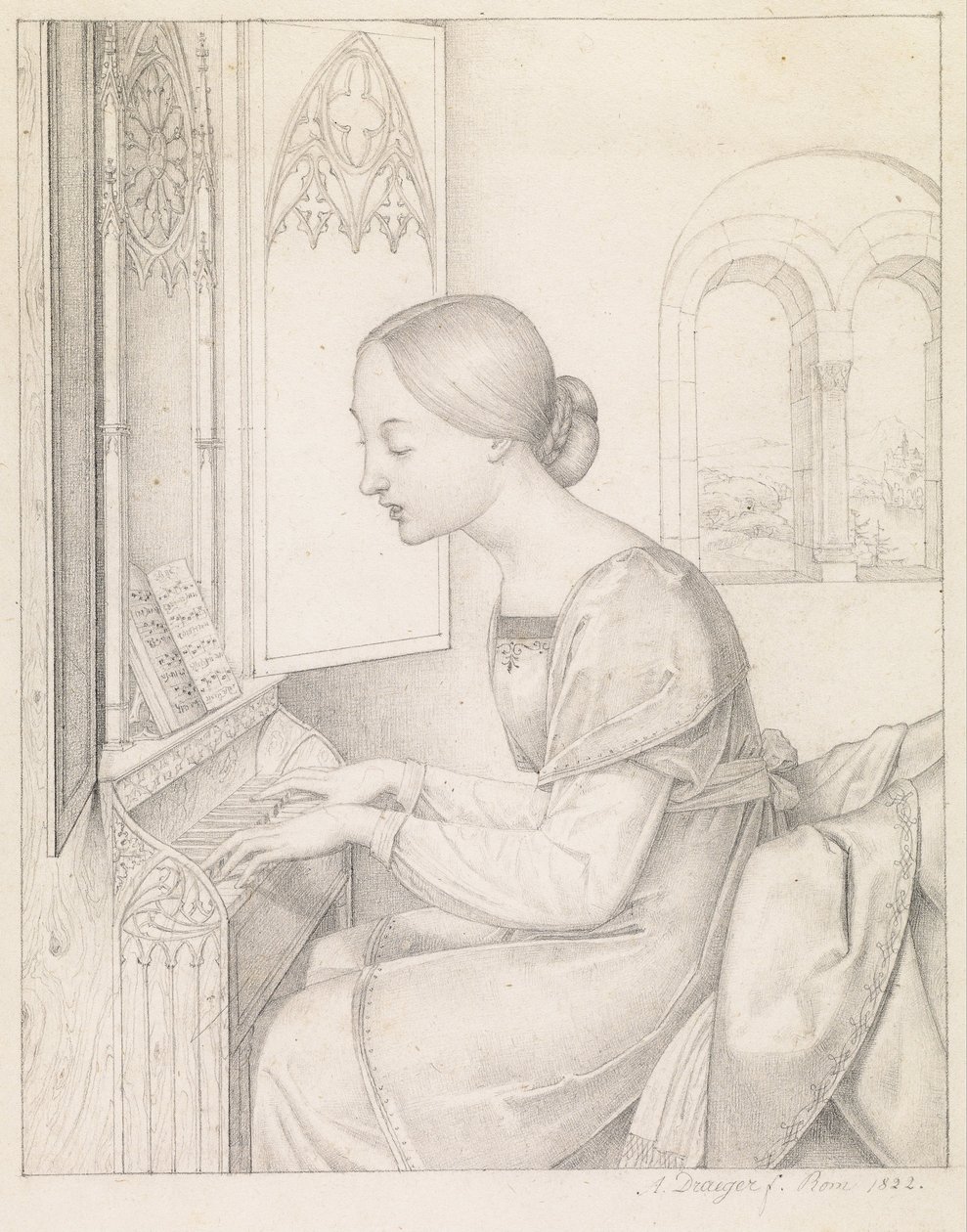 Sankt Cecilia af Joseph Anton Draeger