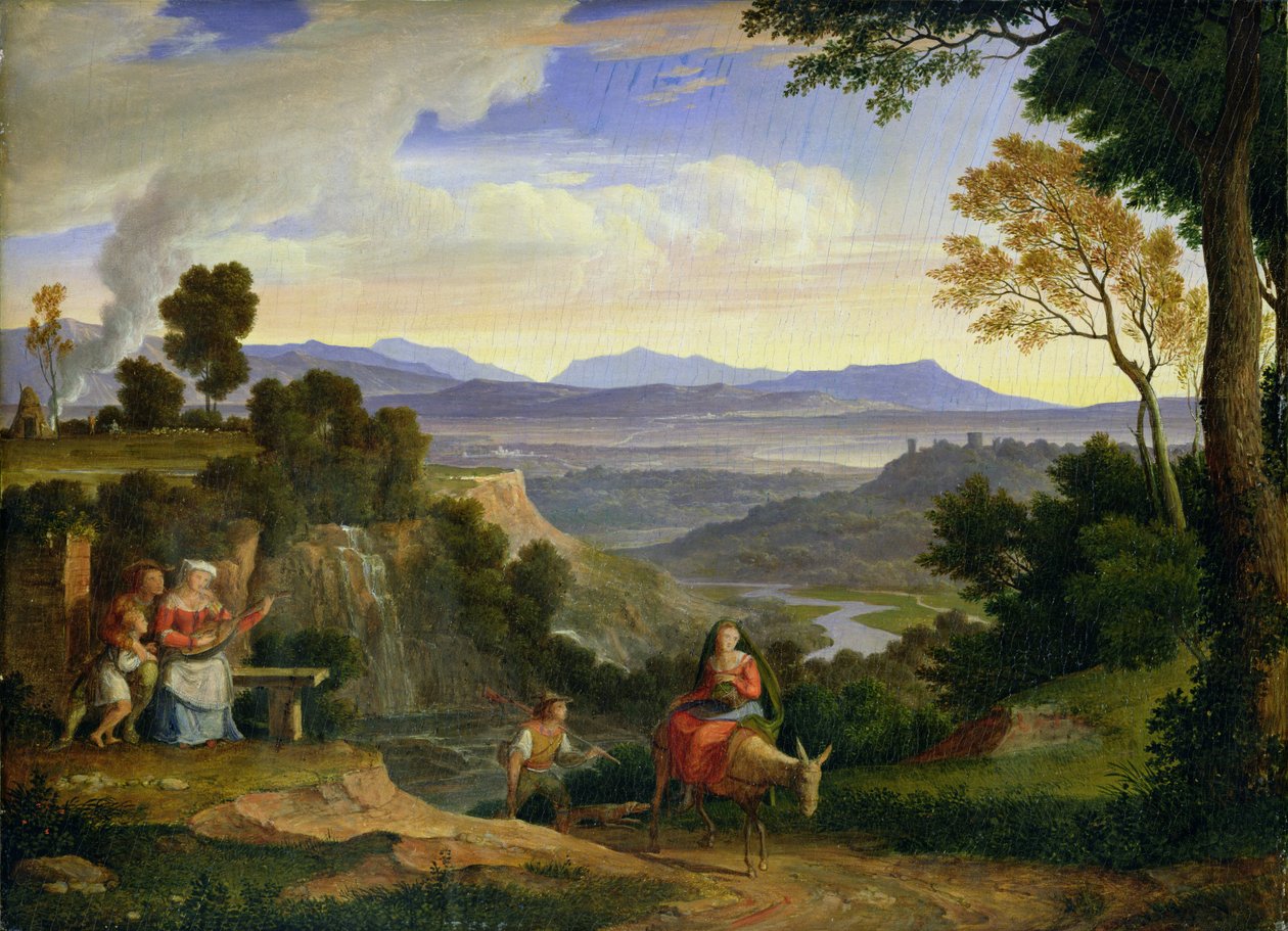 I Ronciglione, 1815 af Joseph Anton Koch