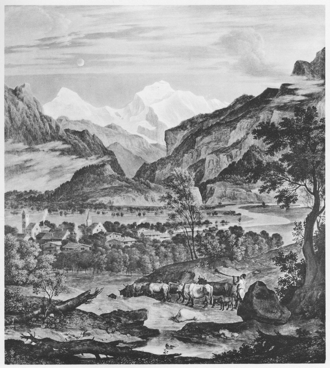 Berner Oberland af Joseph Anton Koch
