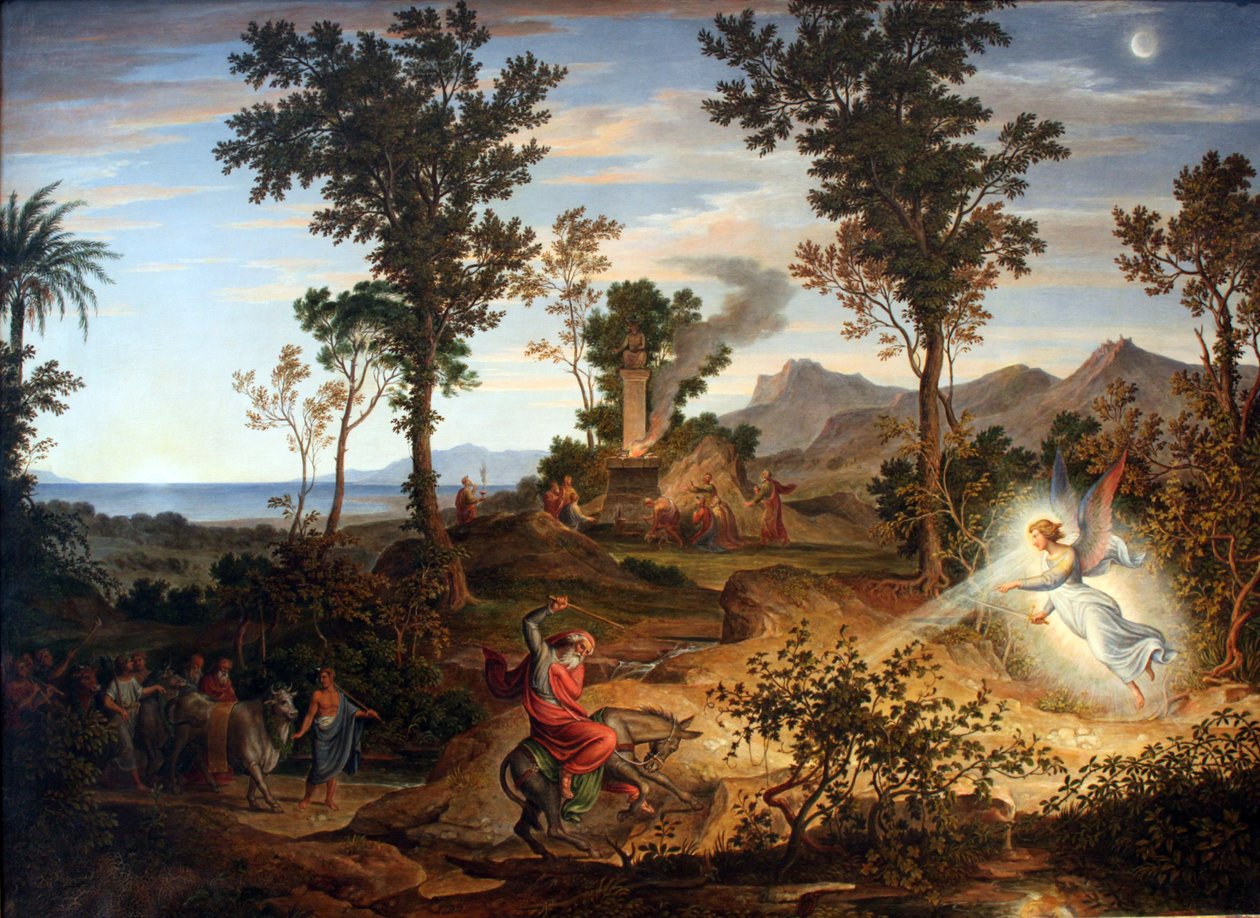 Landskab med Bileam af Joseph Anton Koch