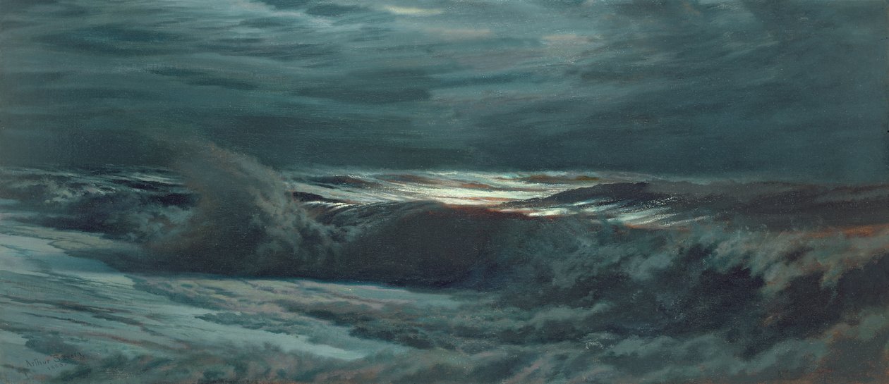 Nattebølge, 1883 af Joseph Severn