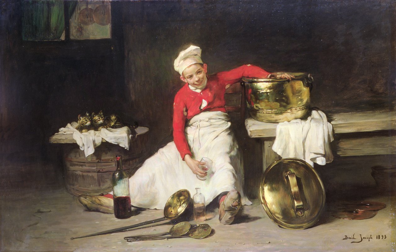 Køkkendreng, 1893 af Joseph Bail