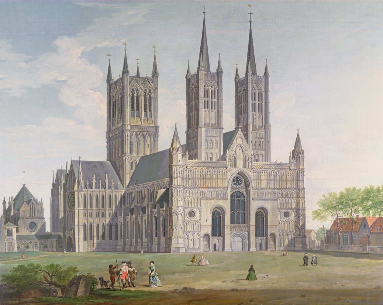 Lincoln Cathedral fra vest af Joseph Baker