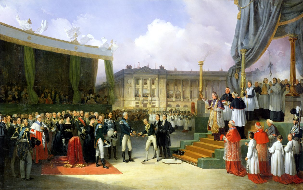 Indvielse af et monument til minde om Louis XVI (1754-93) af Charles X (1757-1836) på Place de la Concorde, 3. maj 1826, 1827 af Joseph Beaume