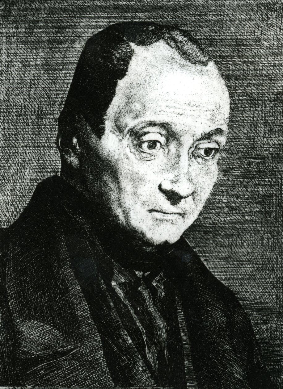 Auguste Comte, ætset af Felix Bracquemond, 1851 af Joseph Benoit Guichard