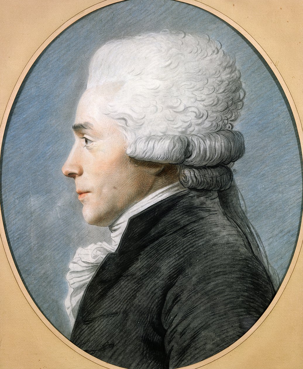 Maximilien de Robespierre (1758-94) (pastel på papir) af Joseph Boze