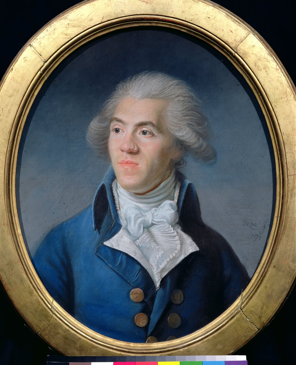 Portræt formodes at være Antoine Barnave (1761-93) 1791 (pastel på papir) af Joseph Boze