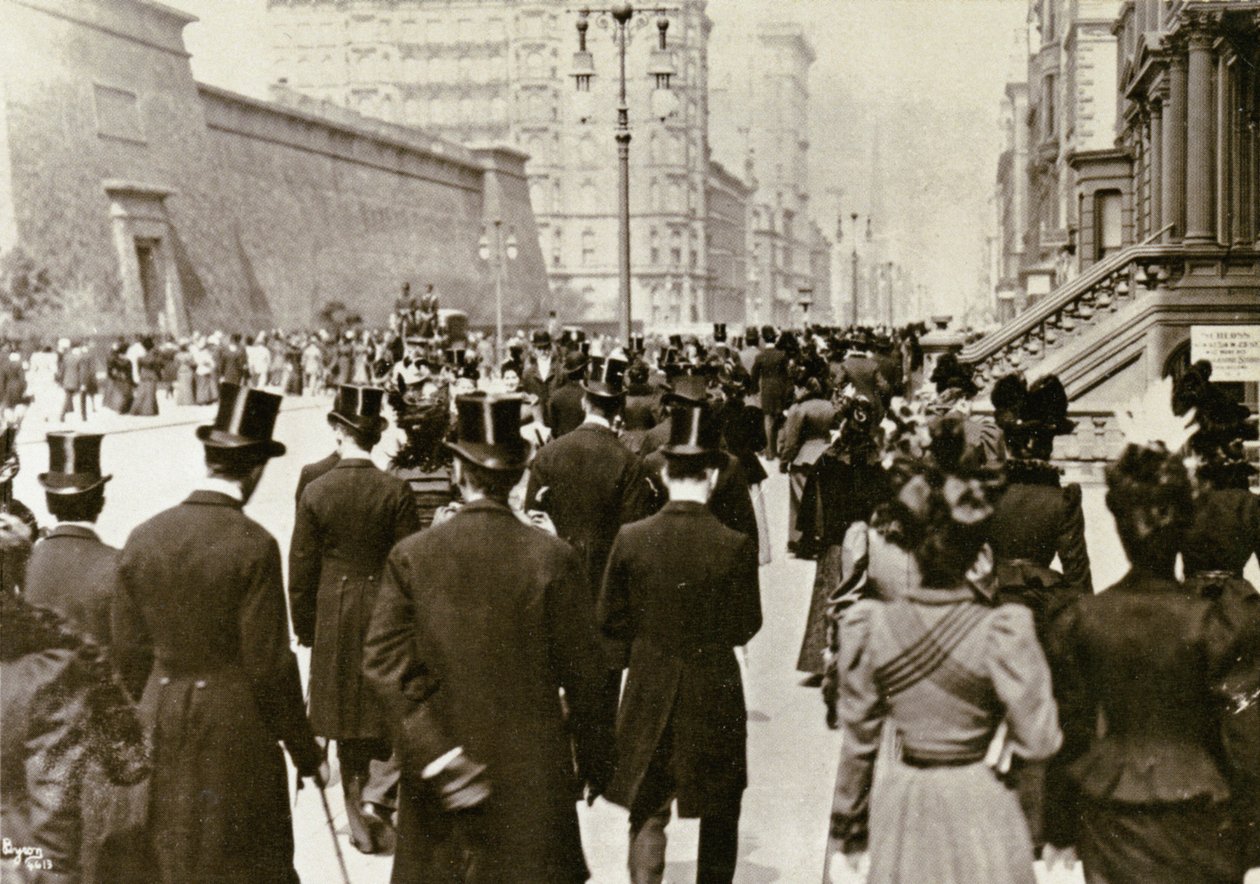 Påskesøndag på 5th Ave., New York City, 1898 af Joseph Byron