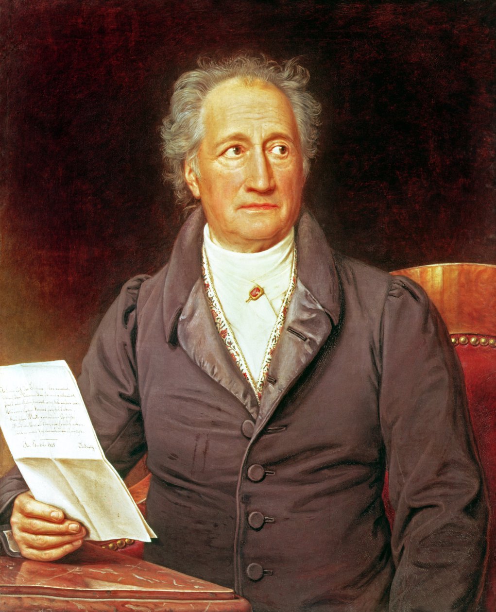 Johann Wolfgang von Goethe (1749-1832) 1828 af Joseph Carl Stieler