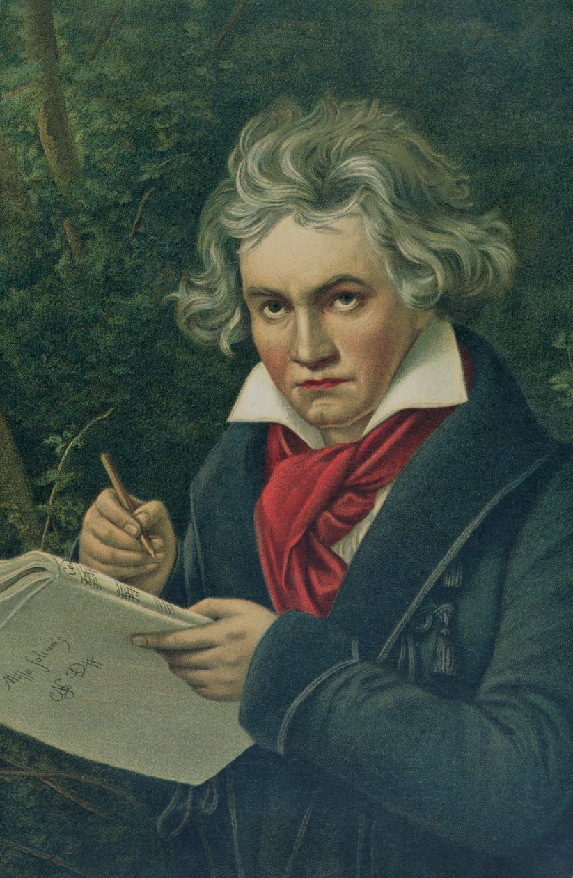 Ludwig van Beethoven (1770-1827), 1800-tallet (se også 126391) af Joseph Carl Stieler