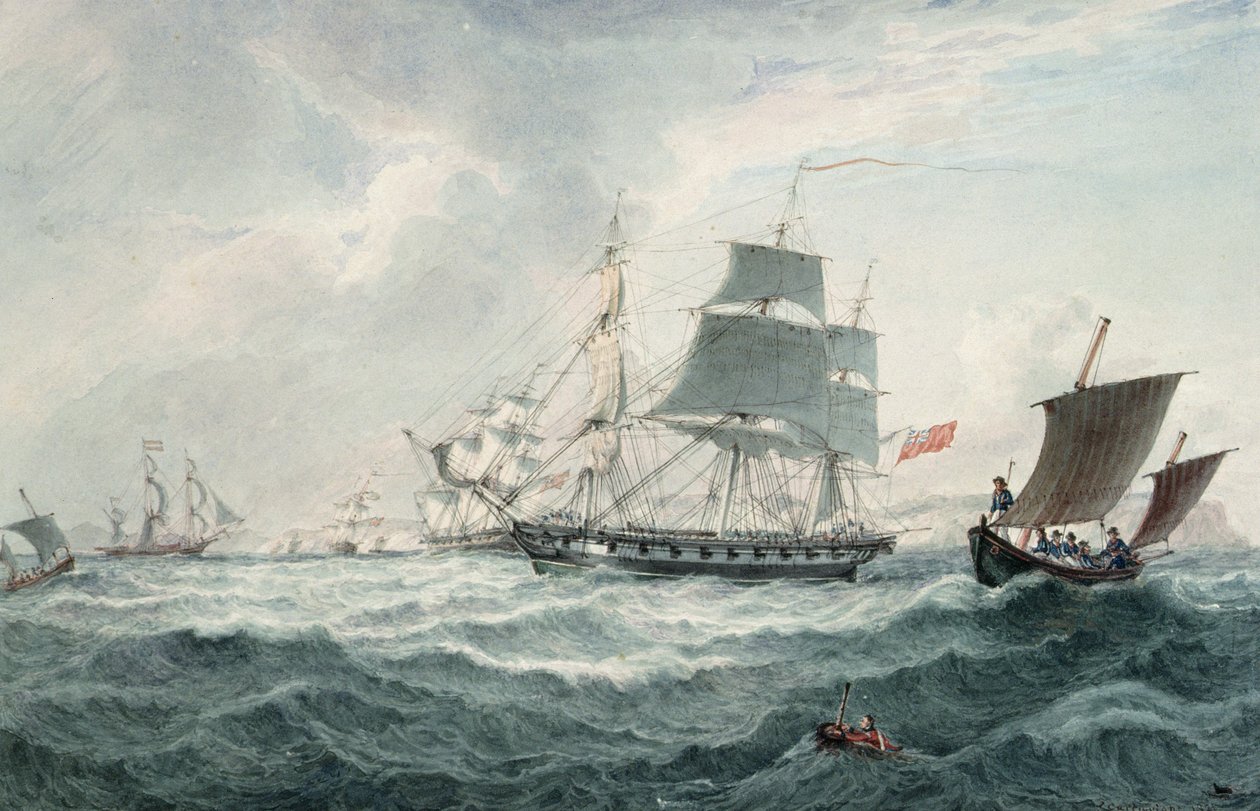 I den engelske kanal af Joseph Cartwright