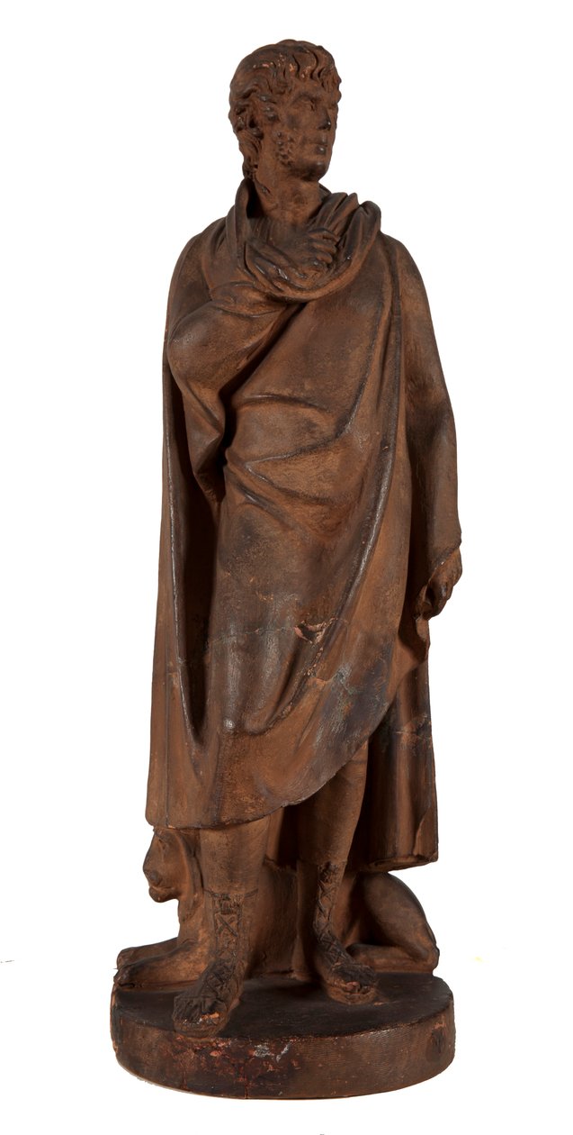 Selvportræt, til udsmykning af hans grav på kirkegården i Loyasse, Lyon, ca. 1810 (terracotta) af Joseph Chinard