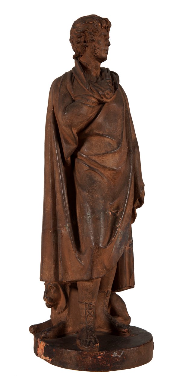 Selvportræt, til udsmykning af hans grav på kirkegården i Loyasse, Lyon, ca. 1810 (terracotta) af Joseph Chinard