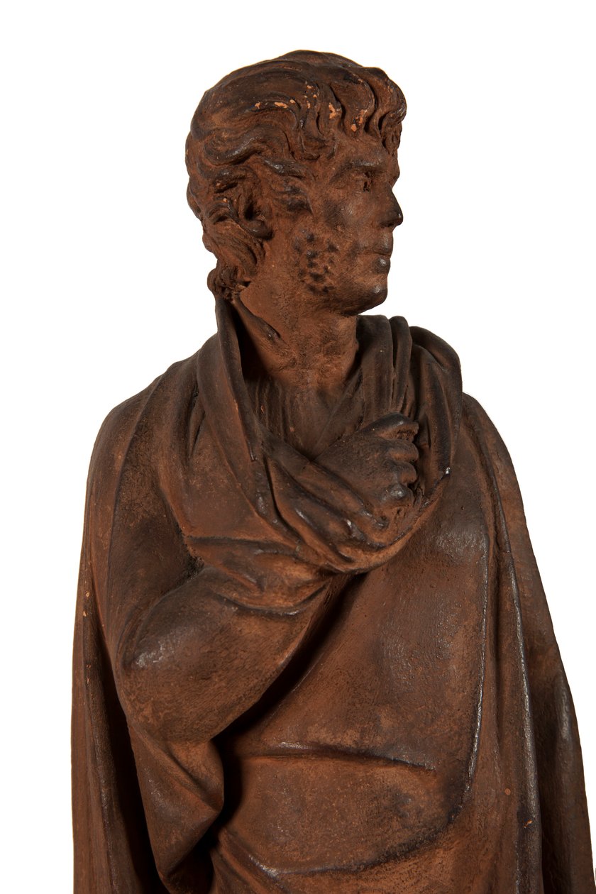 Selvportræt, til udsmykning af hans grav på kirkegården i Loyasse, Lyon, ca. 1810 (terracotta) af Joseph Chinard