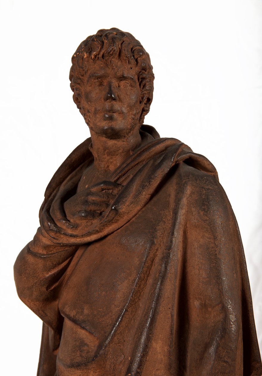 Selvportræt, til udsmykning af hans grav på kirkegården i Loyasse, Lyon, ca. 1810 (terracotta) af Joseph Chinard