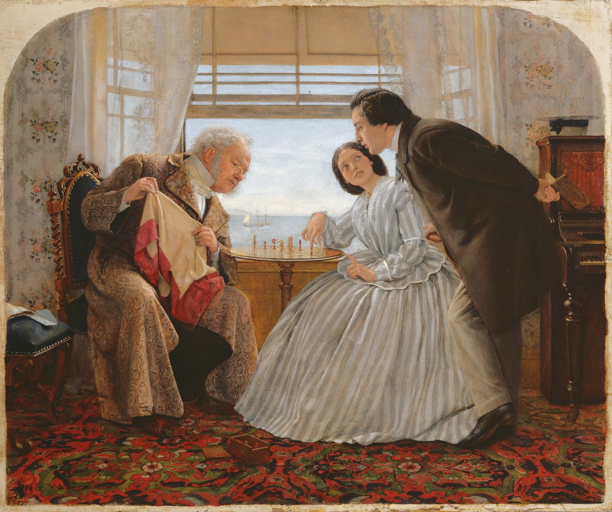 Skakspillerne, 1860 af Joseph Clark