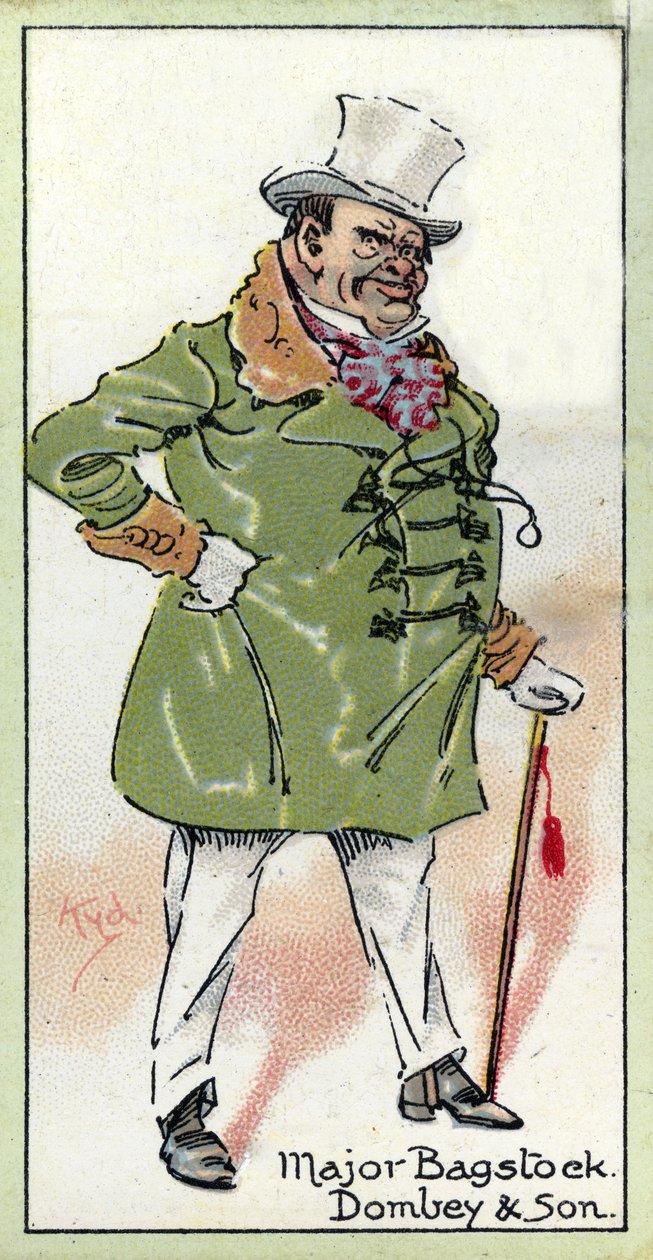 Major Bagstock, fra "Dombey und Son", af Charles Dickens, 1923 af Joseph Clayton Clarke