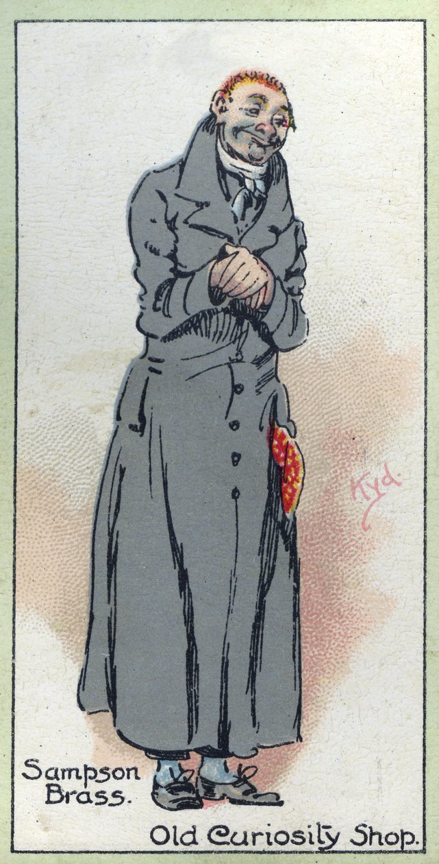 Sampson Brass, fra "The Old Curiosity Shop" af Charles Dickens, 1923 af Joseph Clayton Clarke