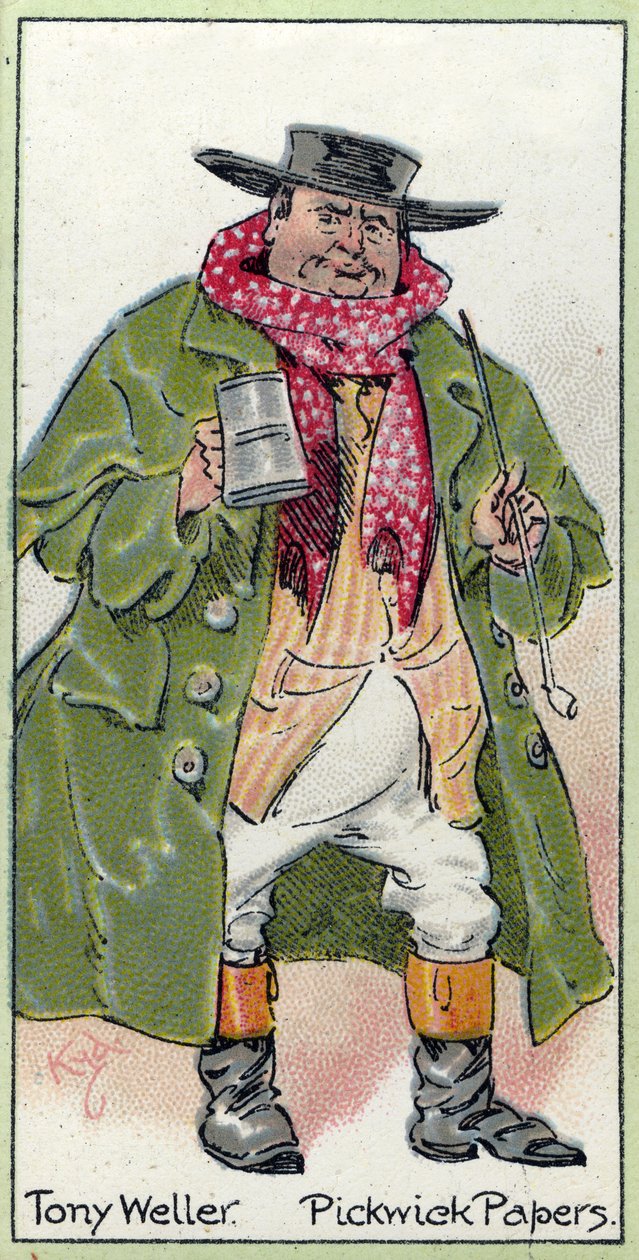 Tony Weller, fra "The Pickwick Papers" af Charles Dickens, 1923 af Joseph Clayton Clarke