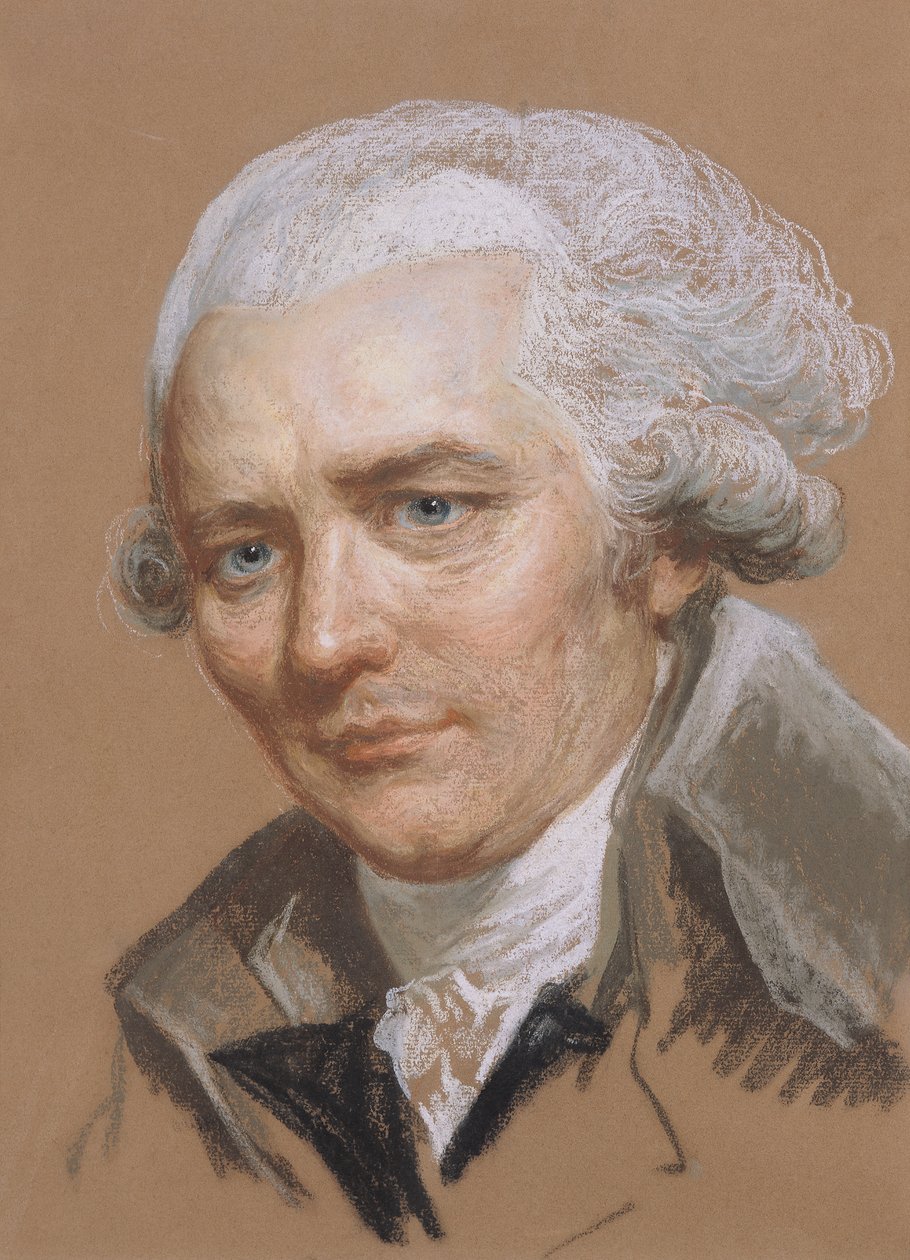 Portræt af Pierre Choderlos De Laclos (1741-1803), officer og fransk forfatter (pastel og wc på papir) af Joseph Ducreux