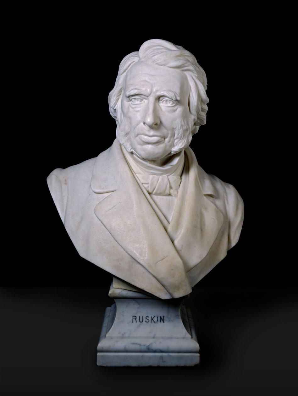 Portrætbuste af John Ruskin, 1881 (marmor) af Joseph Edgar Boehm