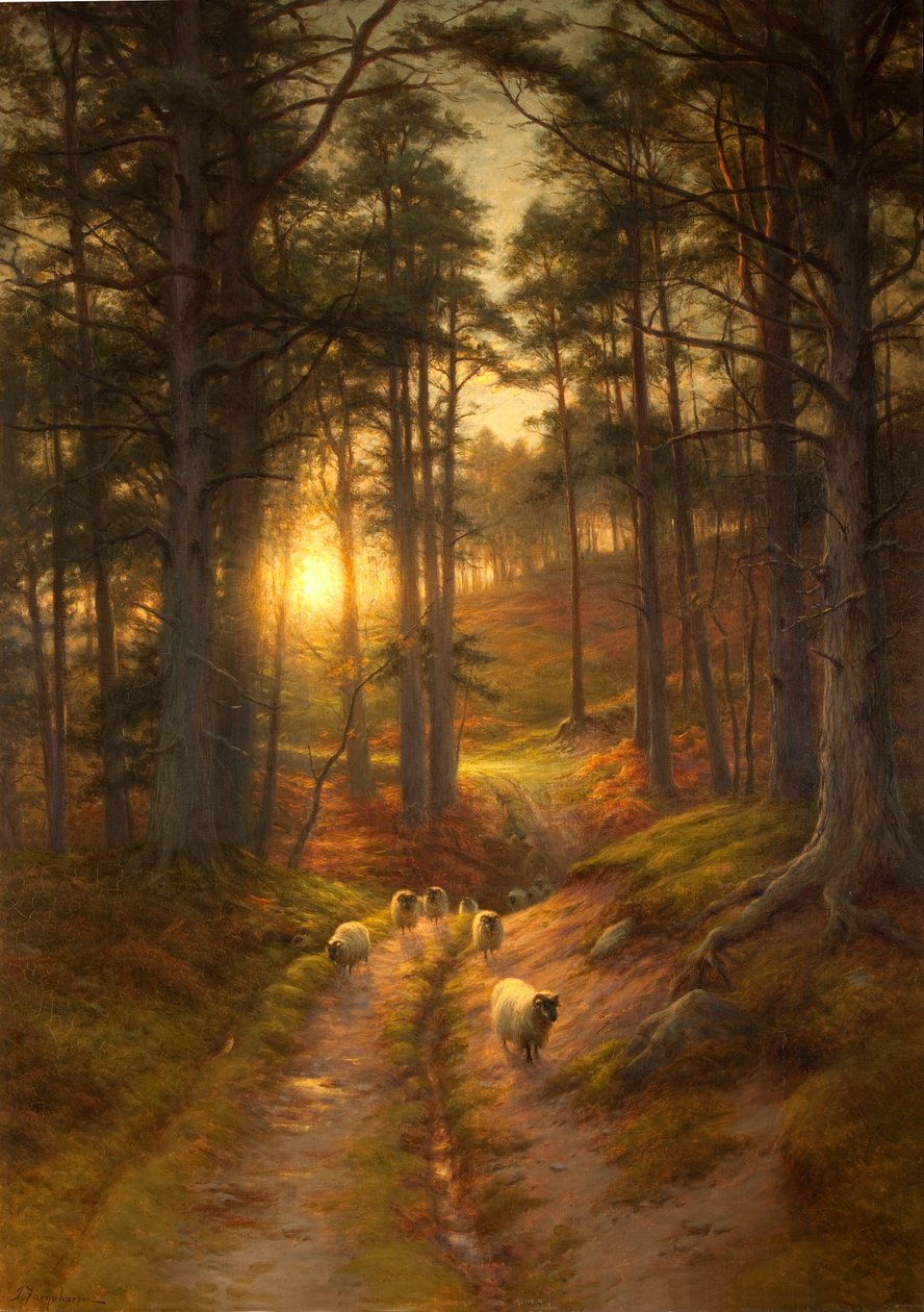 Solen synker hurtigt i Vesten af Joseph Farquharson